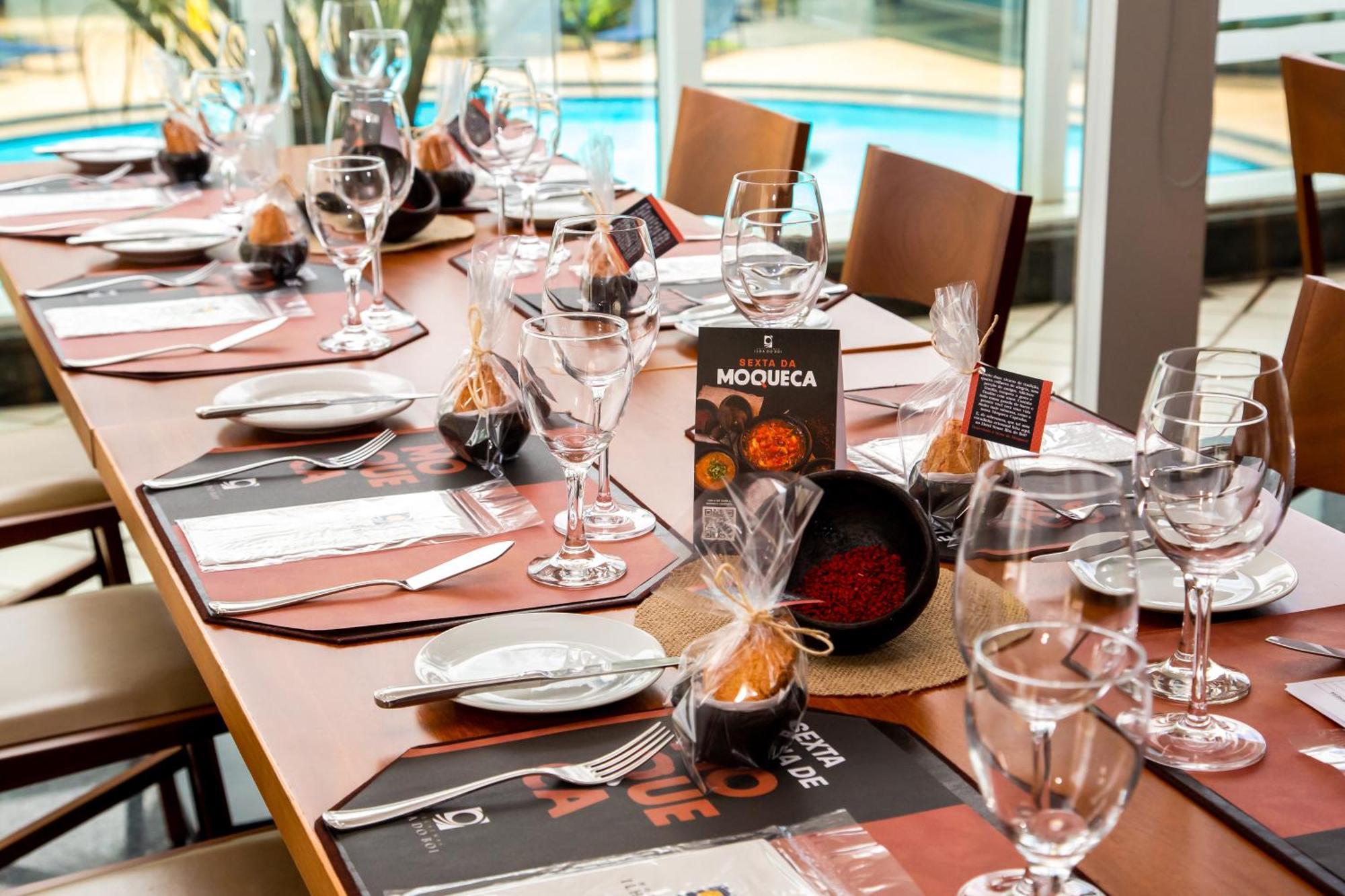 Hotel Senac Ilha Do Boi Vitoria Exterior photo A table set for a wine tasting